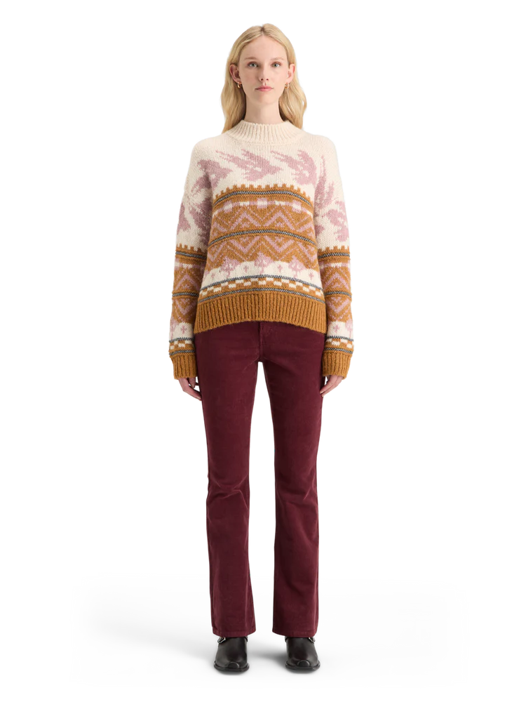 Metallic Fair Isle Sweater