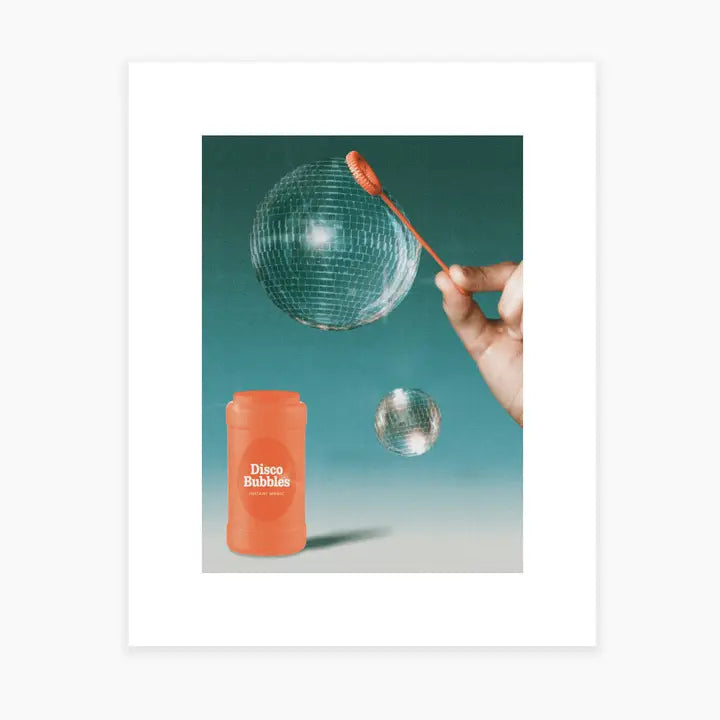 Disco Bubbles Art Print