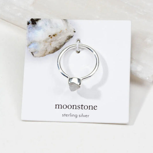 Sterling Silver Shine On Moonstone Ring