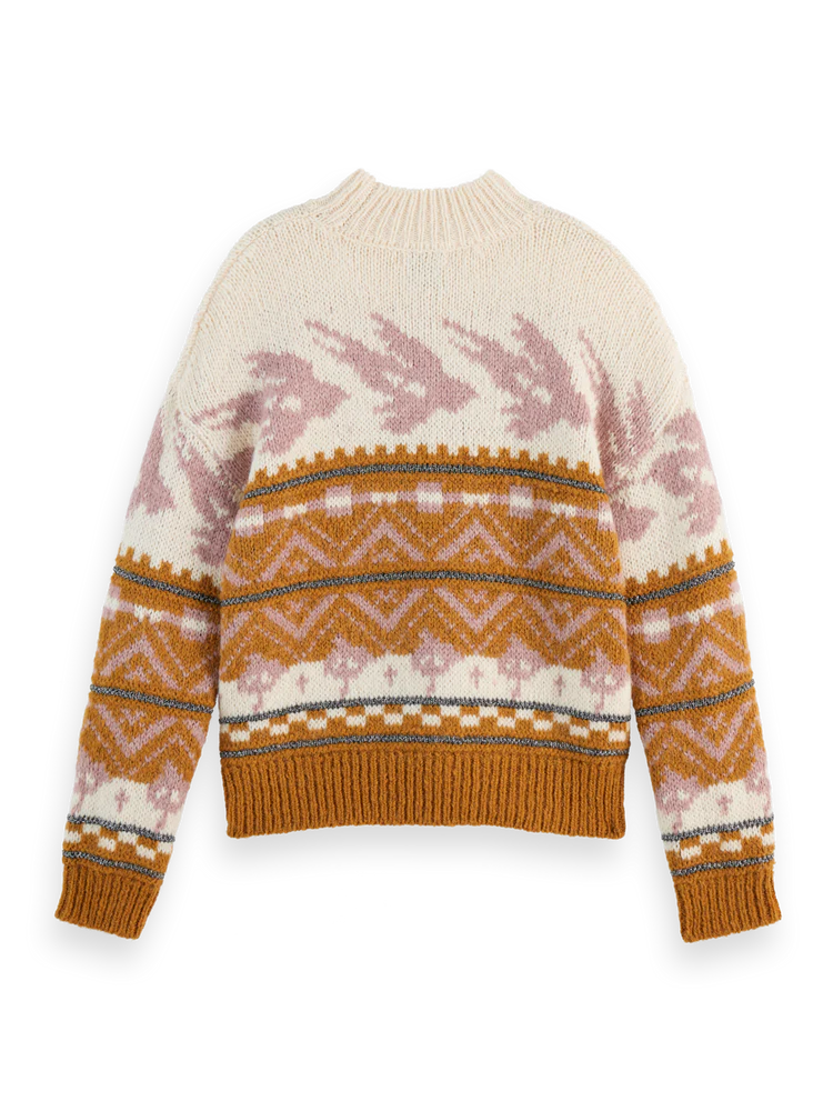 Metallic Fair Isle Sweater