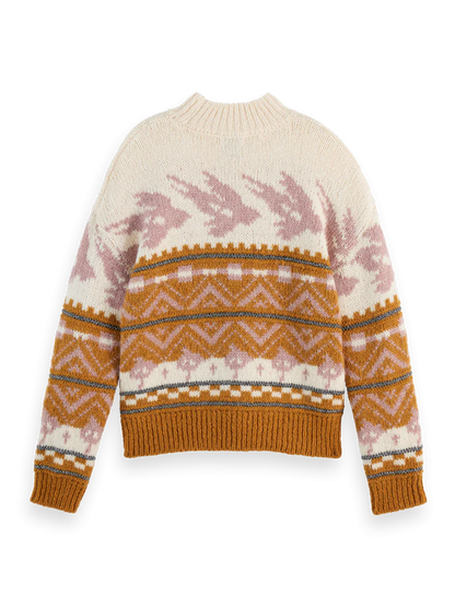 Metallic Fair Isle Sweater