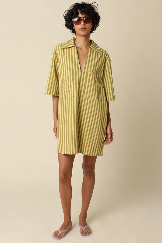 Chloe Stripe Shirt Dress