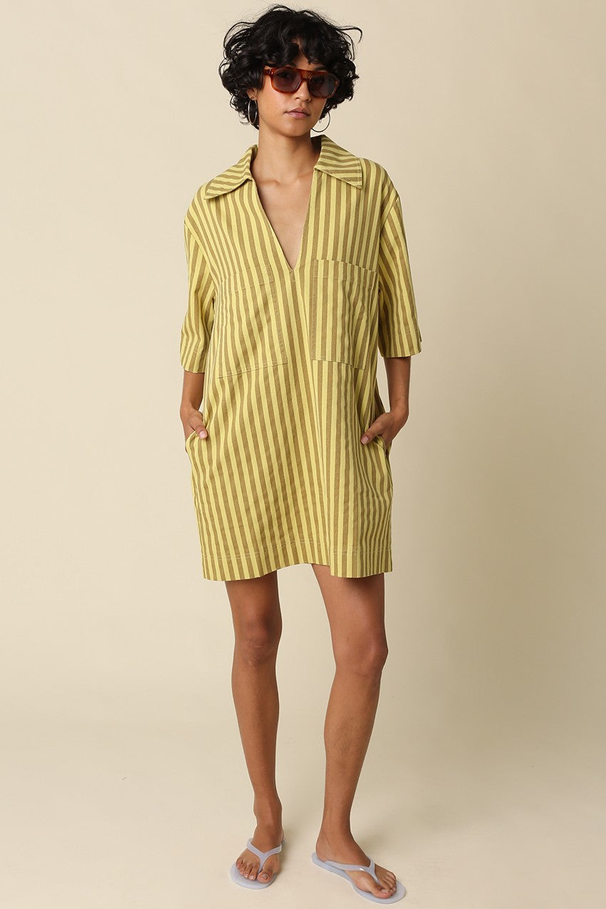 Chloe Stripe Shirt Dress