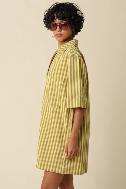 Chloe Stripe Shirt Dress