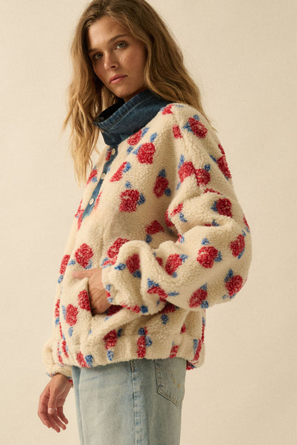 Sherpa Denim Pullover