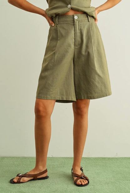 Linen Bermuda Short