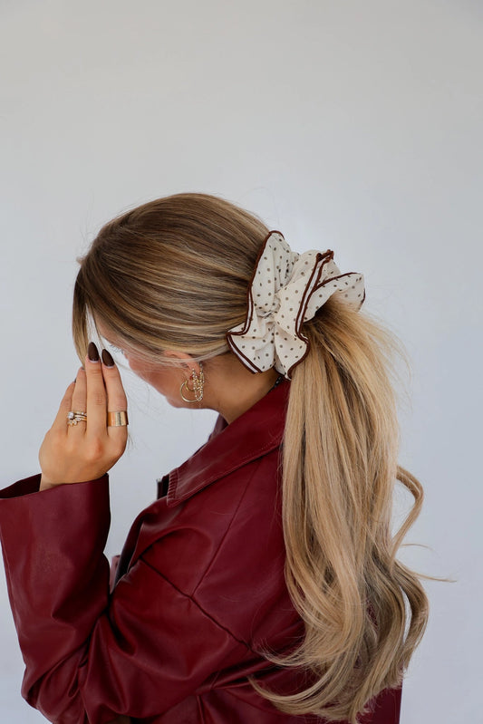 Polka Dot Corset Scrunchie