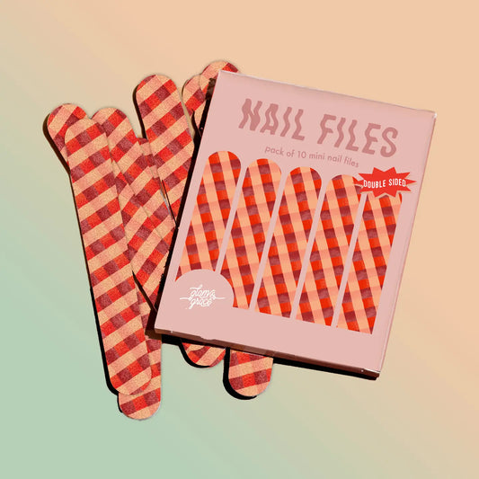 Holiday Checkerboard Nail Files