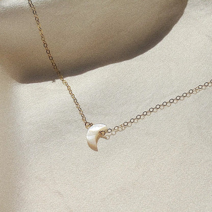 Crescent Moon Dainty Necklace