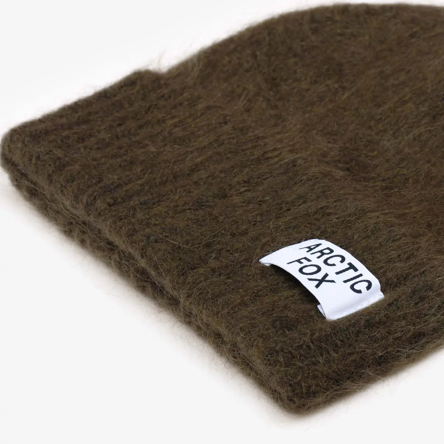 The Mohair Beanie - Khaki Green