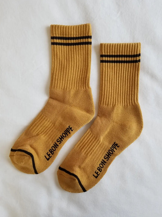 Boyfriend Socks in Biscotti