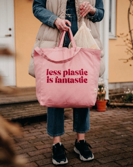 Less Plastic Organic Tote Bag