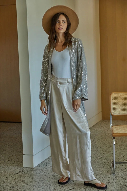 Sequin Maxi Cardigan