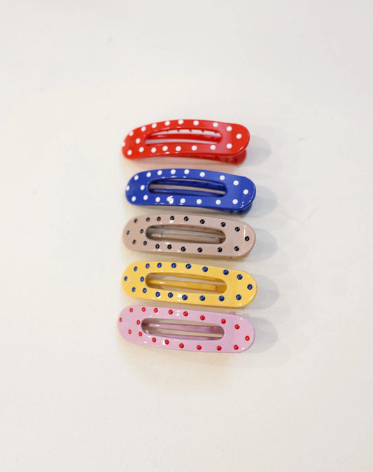 Polka Dot Mini Lay Down Claw