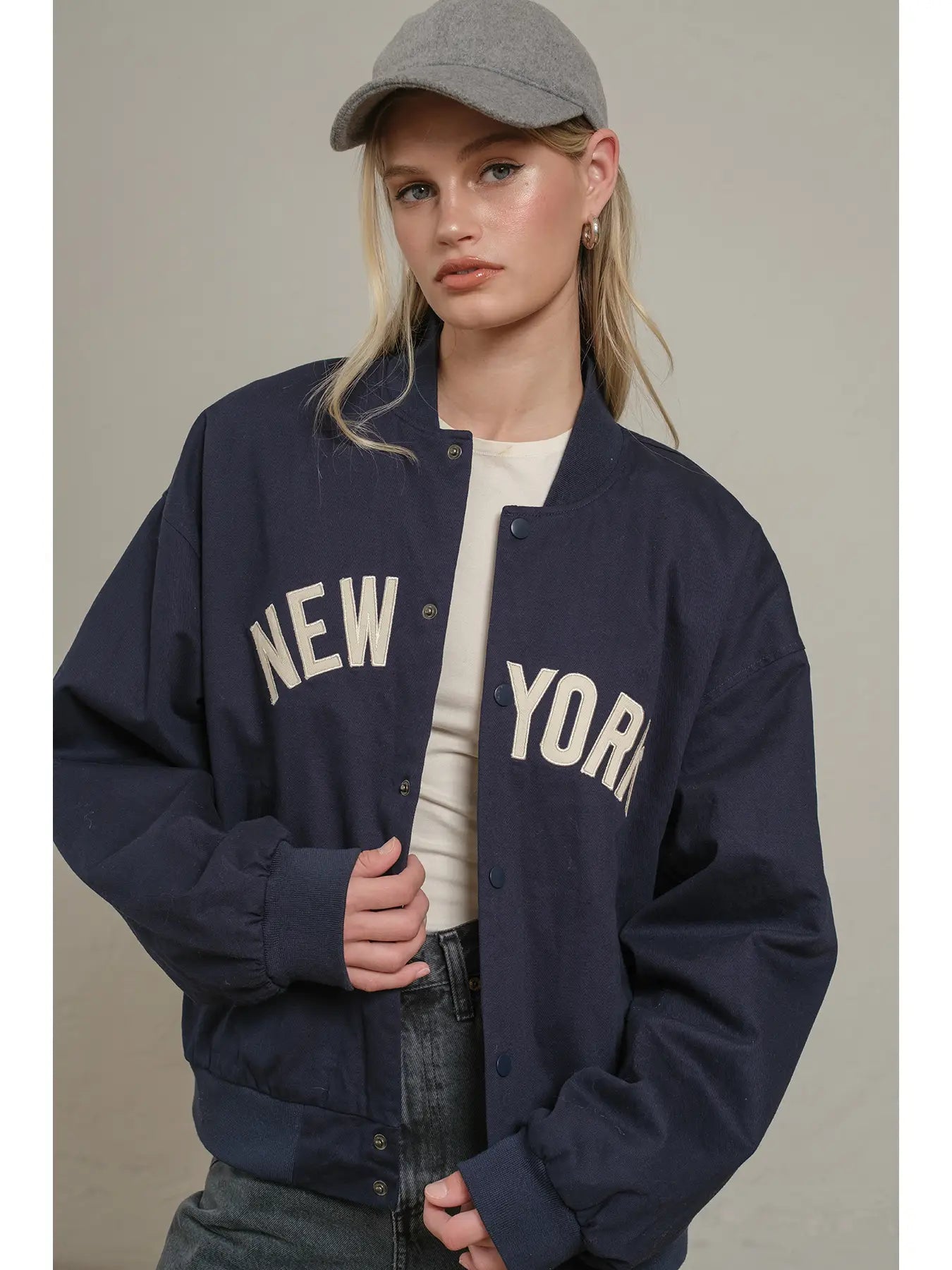 New York Patchwork Varsity Jacket