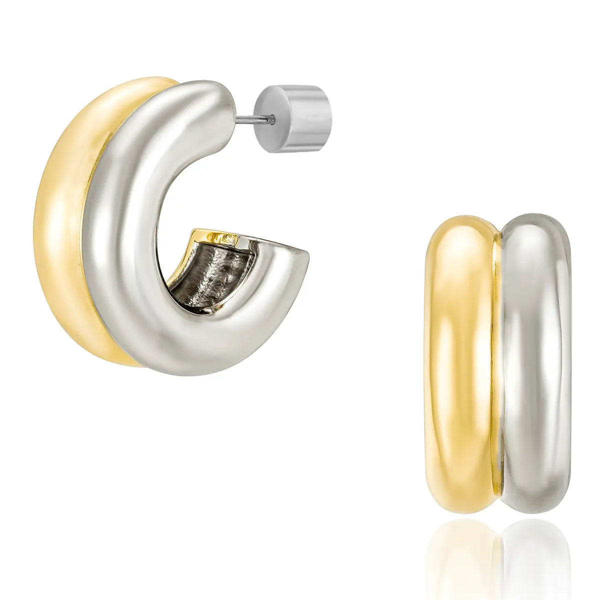 Nolan Two-Toned Hoops