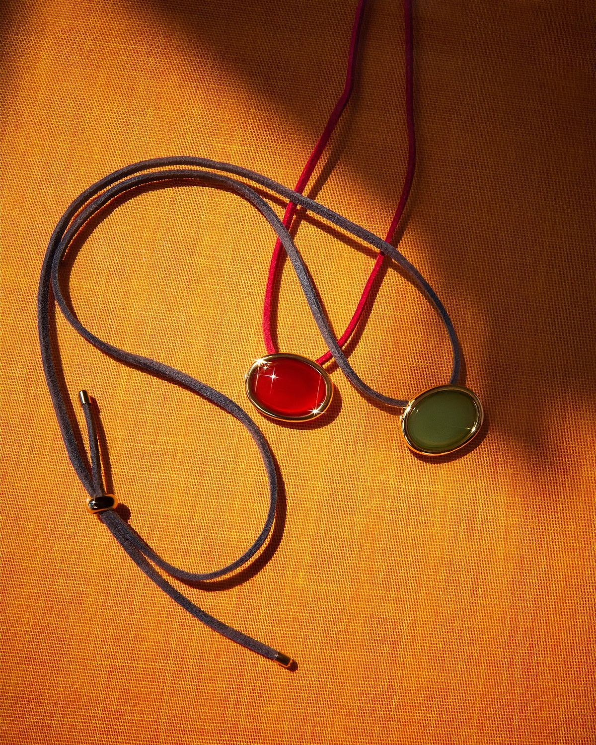 Sunset Stone Cord Necklace