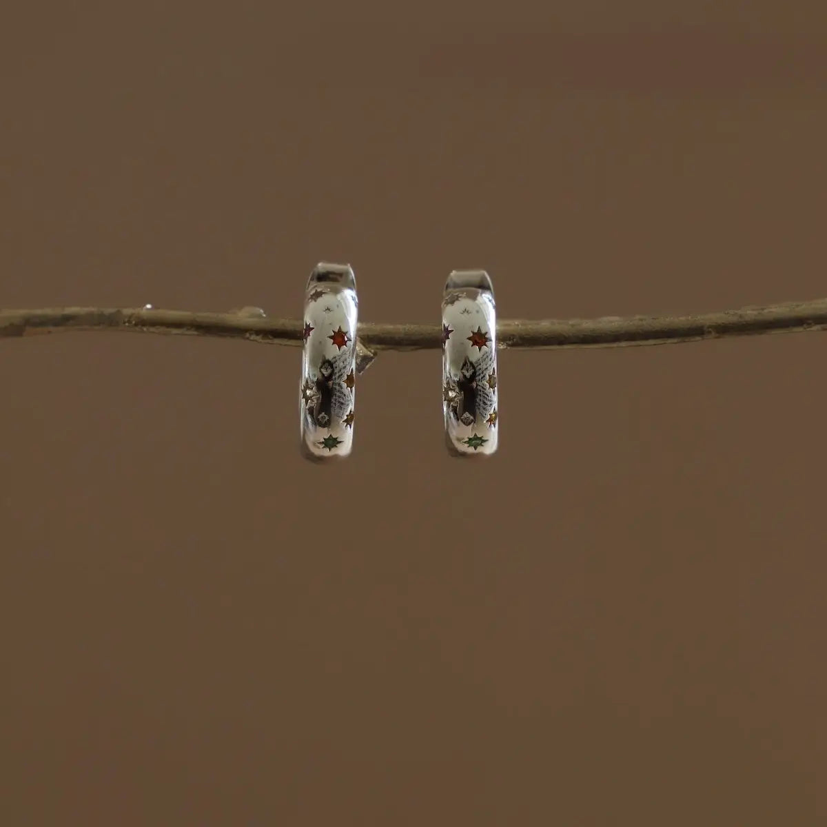 Penny Star Hoop - Silver