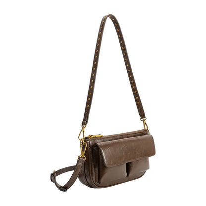 Aria Espresso Recycled Vegan Shoulder Bag