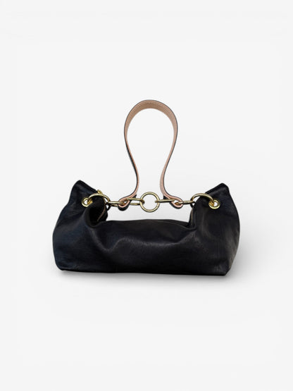 Blair Shoulder Bag, Black Leather