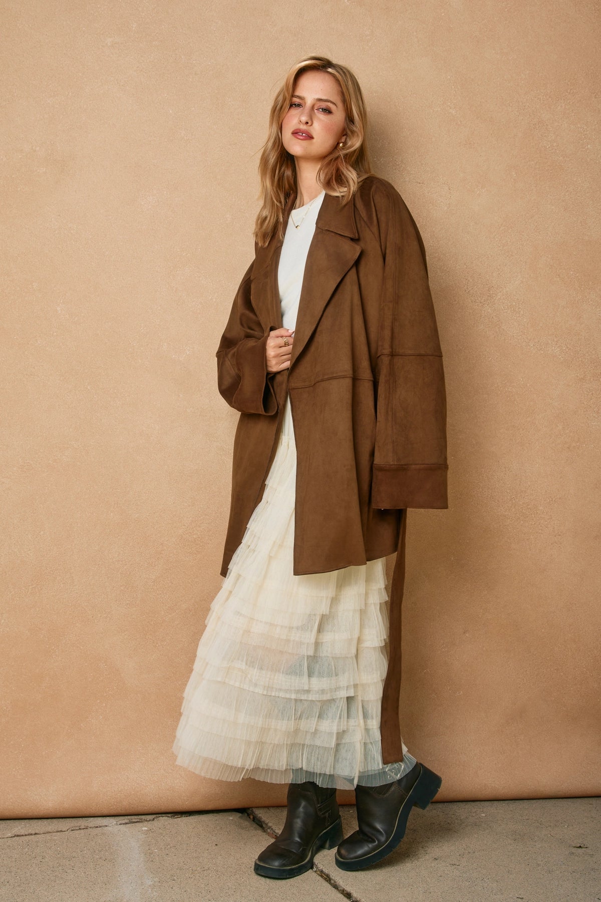 Dune Reverie Suede Coat