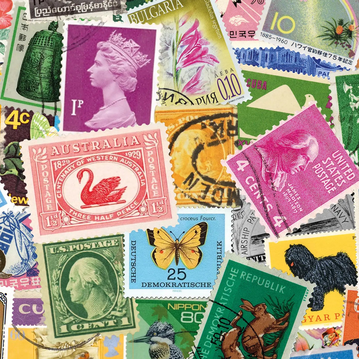 Stamp Collection Art Print
