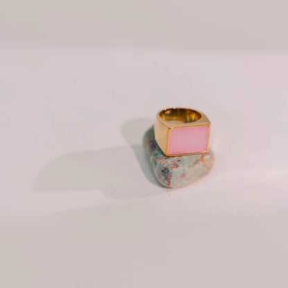 Stone Signet in Flamingo