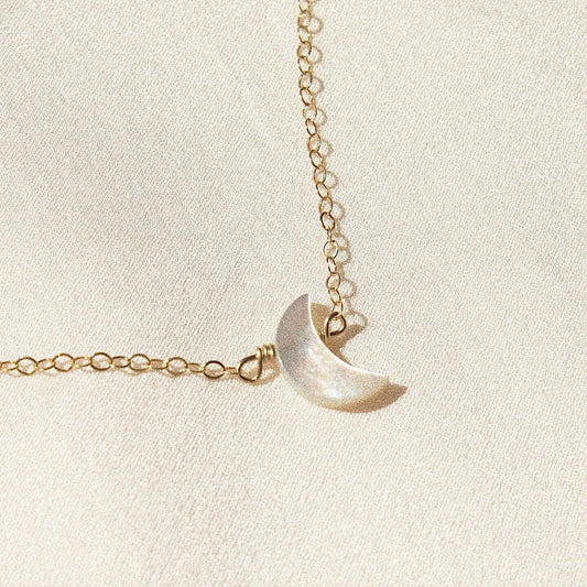 Crescent Moon Dainty Necklace