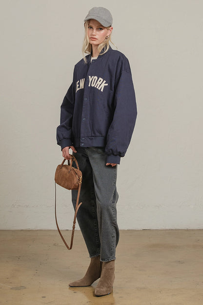 New York Patchwork Varsity Jacket