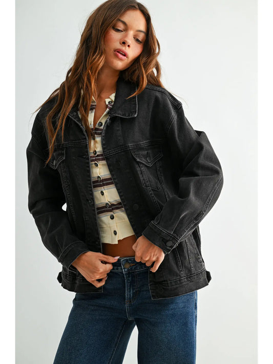 Oversized Boyfriend Denim Jacket
