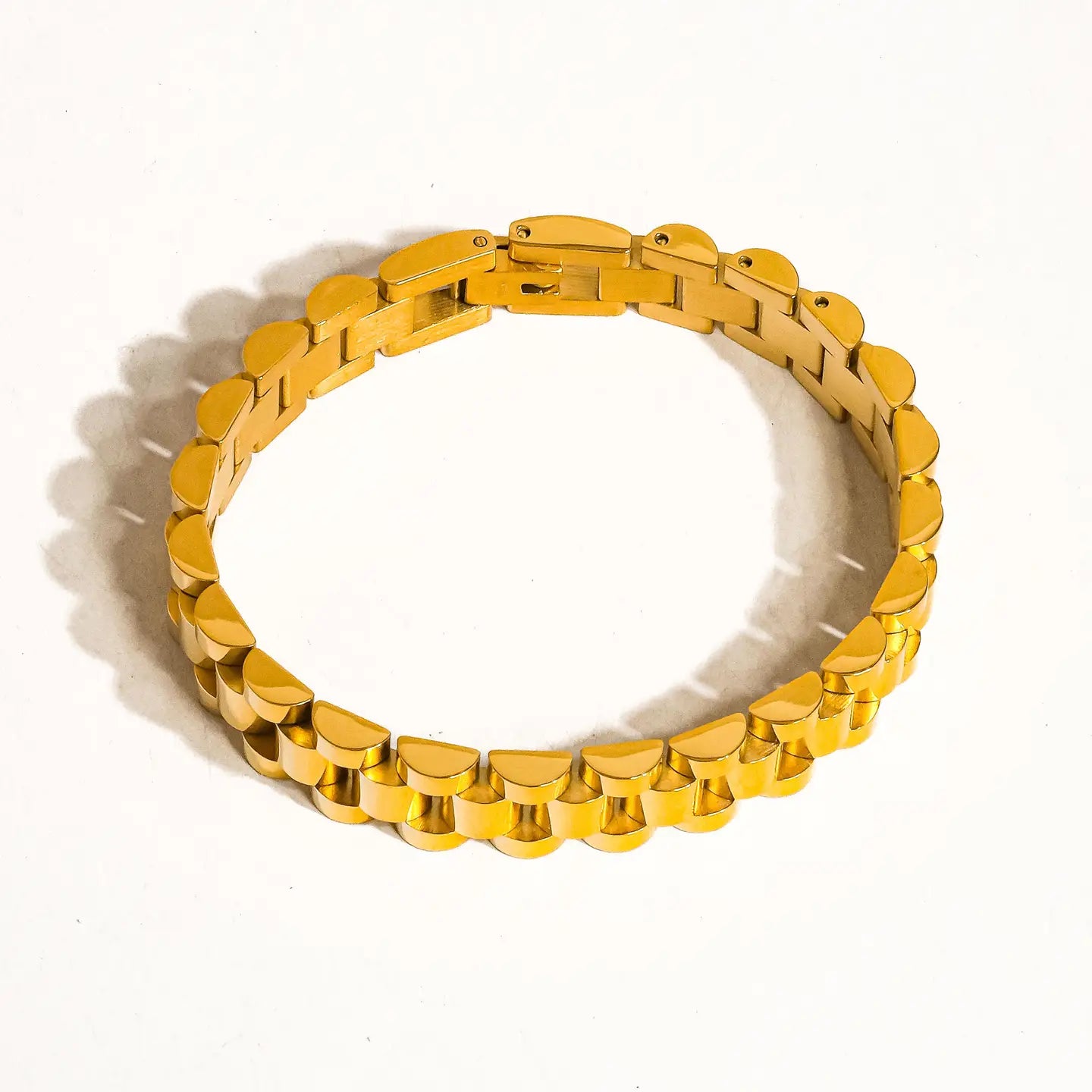 Yannick 18K Gold Non-Tarnish Watchband Bracelet