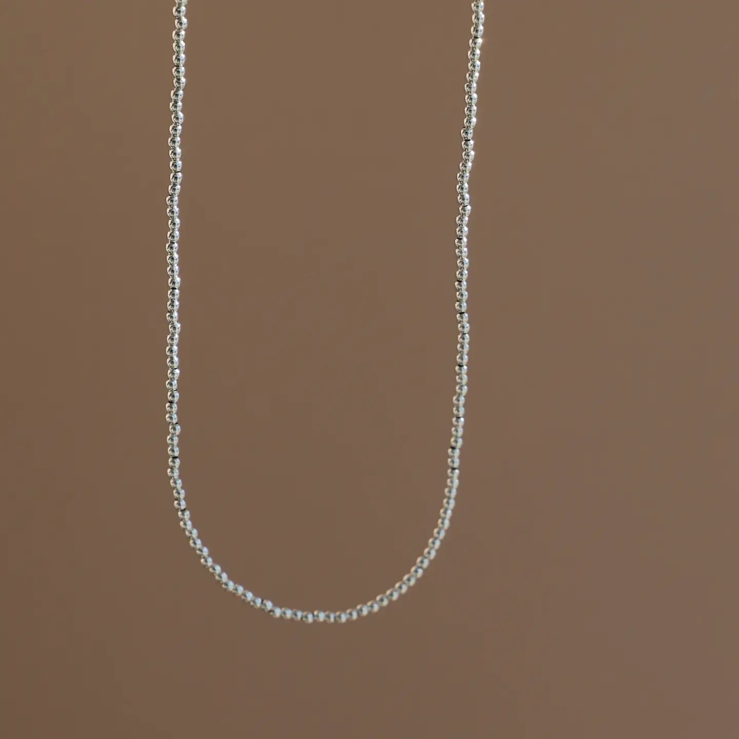 Sterling Silver Beaded Chain