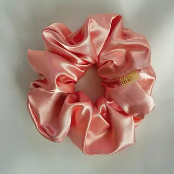 Mini Satin Scrunchie - Peach