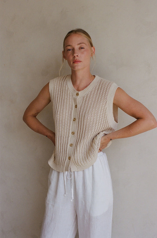 Knit Buttondown Vest