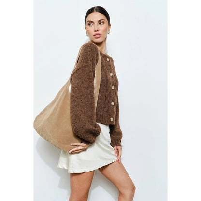 Stevie Suede Hobo Bag