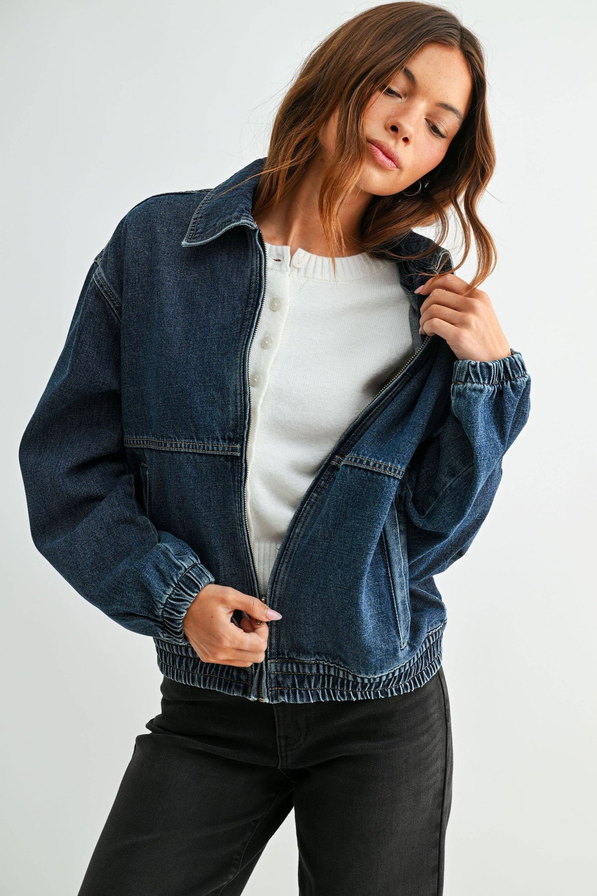 Denim Bomber Jacket