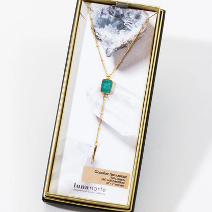 Tranquil Spike Lariat Necklace