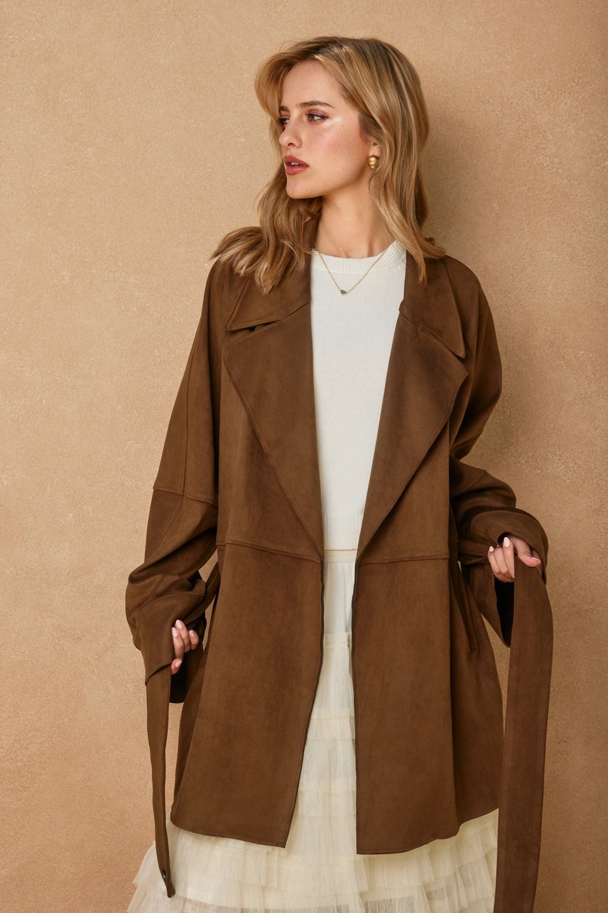 Dune Reverie Suede Coat
