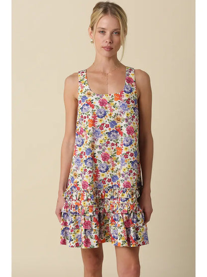 Saniya Floral Tiered Mini Dress