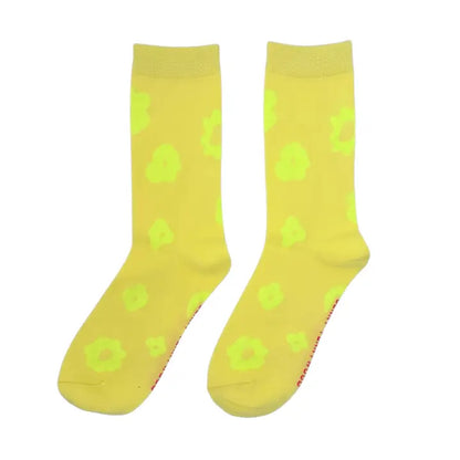 Celeste Crew Socks - Sunny Yellow & Neon