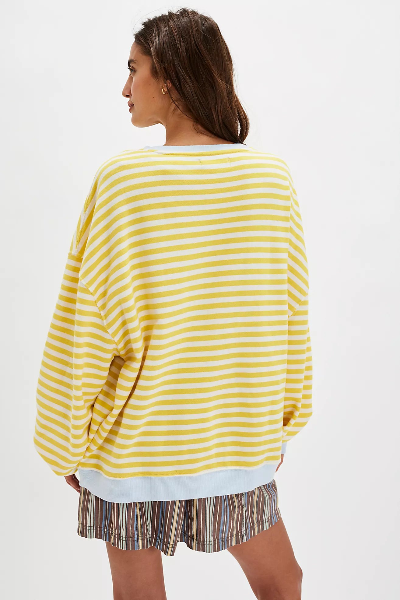 Classic Striped Oversized Crewneck