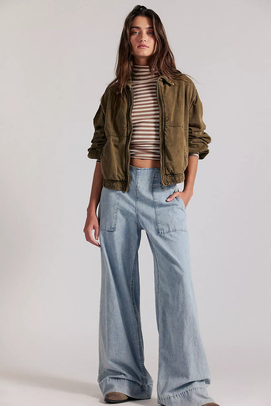 Breezy Denim Pull-On Jeans