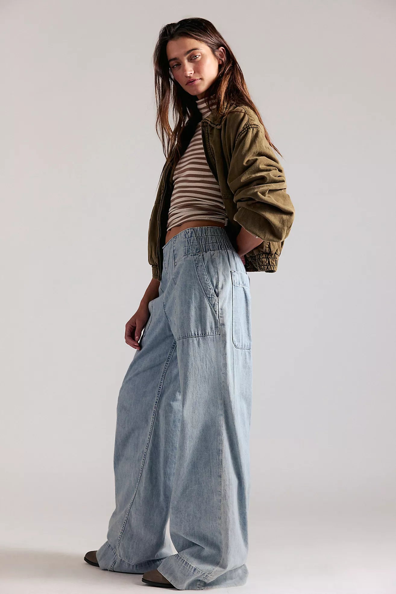 Breezy Denim Pull-On Jeans