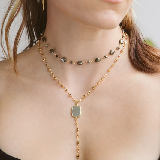 Eterno Amore Gemma Lariat Necklace