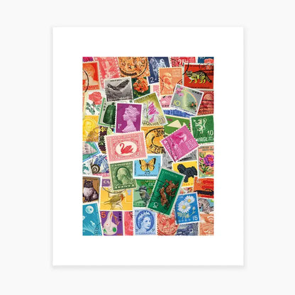 Stamp Collection Art Print