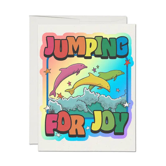 Jumping Dolphins Greeting Card