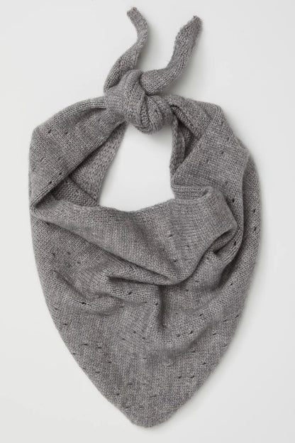 Essential Triangle Scarf in Grey