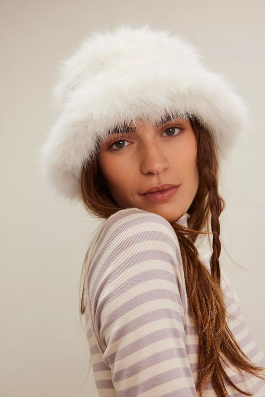 Ice Queen Bucket Hat in Ivory