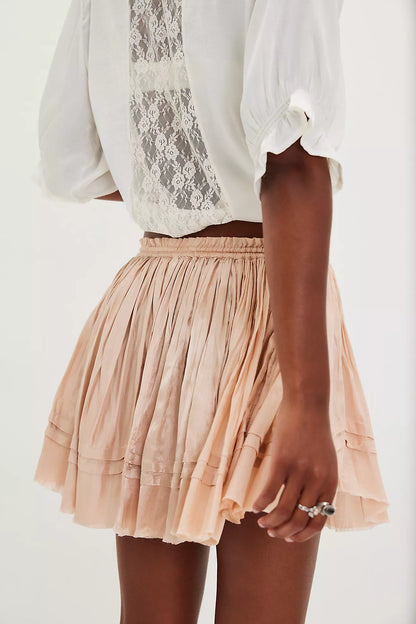 Third Charm Shine Mini Skirt
