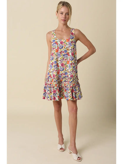 Saniya Floral Tiered Mini Dress